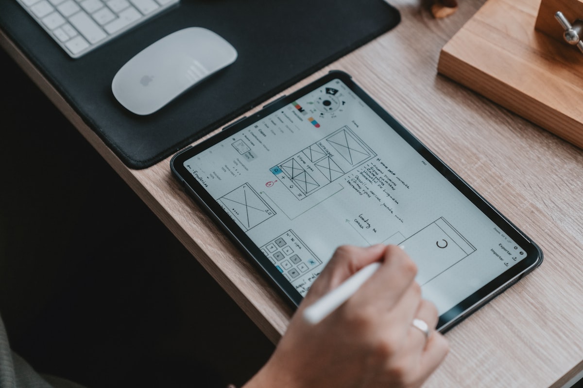 Arquitecto trabajando con herramientas digitales